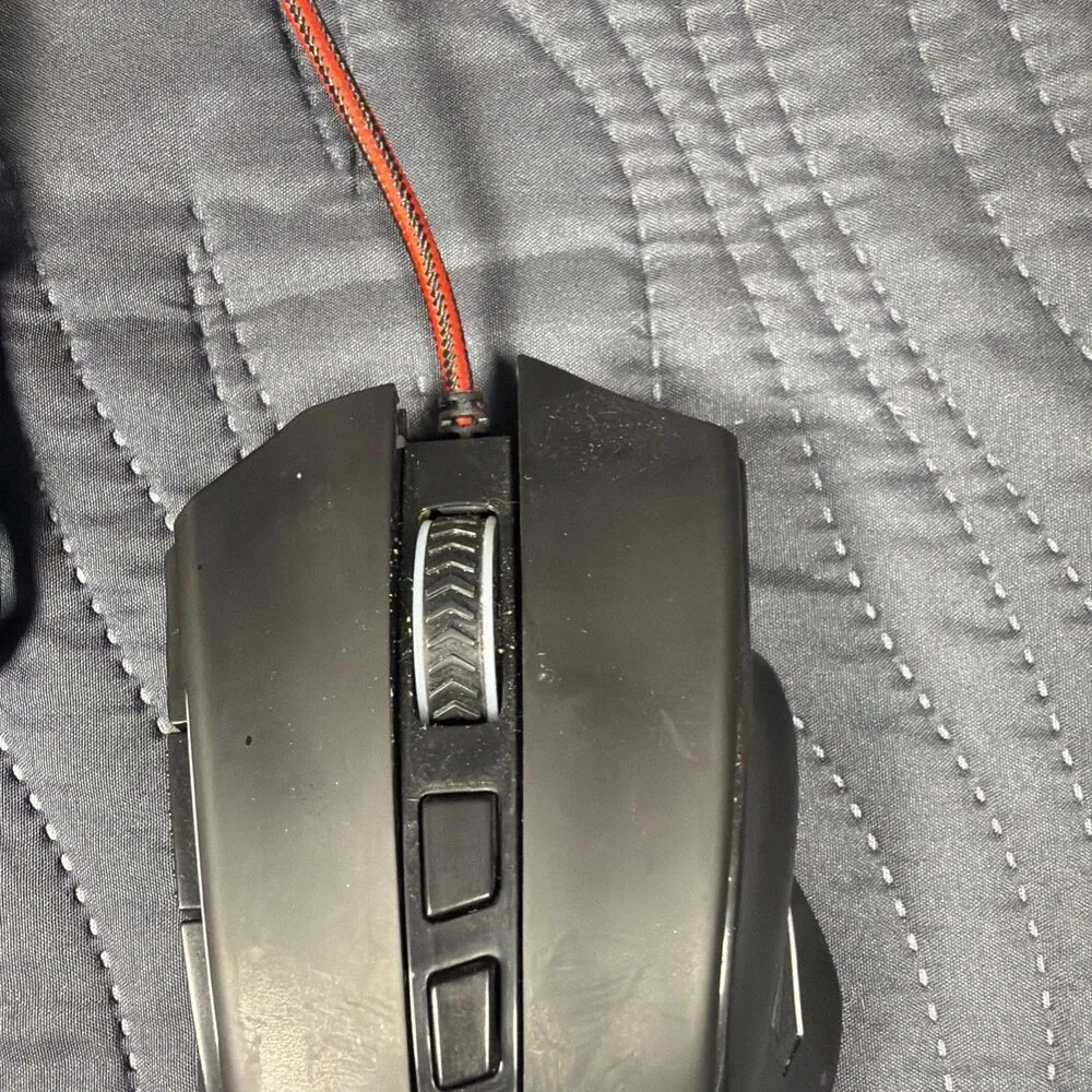 Redragon M601BA RGB Wired Gaming Mouse 7200 DPI USB Tested & Working PC